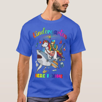 T-shirt Enfants Jardin d'enfants Ici je viens mignonne Uni