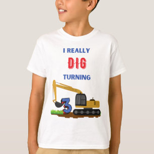 T-shirt Enfants Je Creuse Vraiment Tourner 3 Excavateur