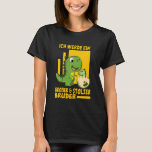 T-shirt Enfants Je Serai Un Grand Et Fier Frère Dino T
