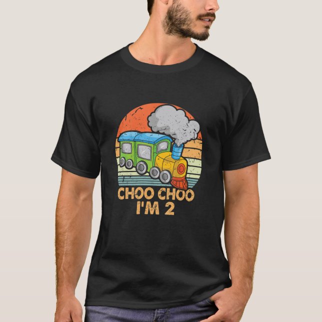 T-shirt Enfants Je suis deux 2e Anniversaire Costume 2 ans (Devant)