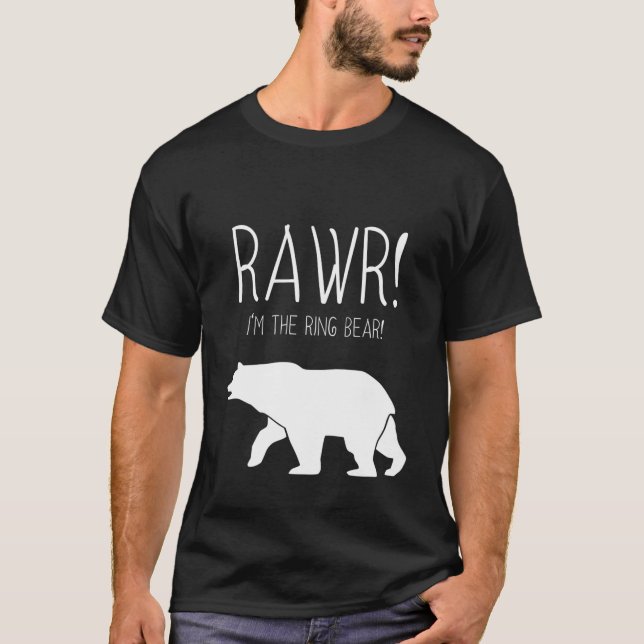T-shirt Enfants Je suis L'Ours De Bague Drôle Enfants Port (Devant)