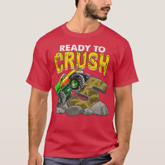 T-shirt Enfants Je suis prêt à écraser 5 Monster Truck Bir