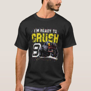 T-shirt Enfants Je suis prêt à écraser 8 Monster Truck 8e 