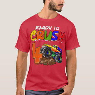 T-shirt Enfants Je suis prêt à écraser Être 4 Monster Truc