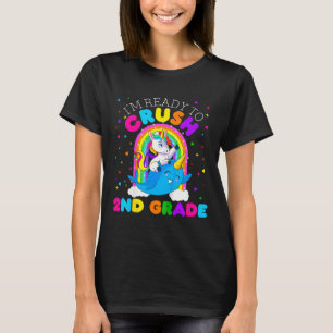 T-shirt Enfants Je suis prêt à écraser la 2e année Unicorn
