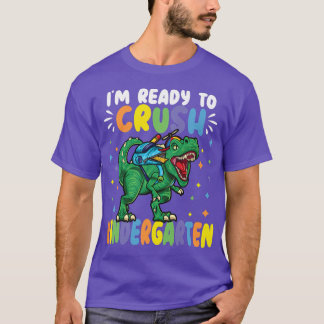 T-shirt Enfants Je suis prêt à écraser la maternelle dinos