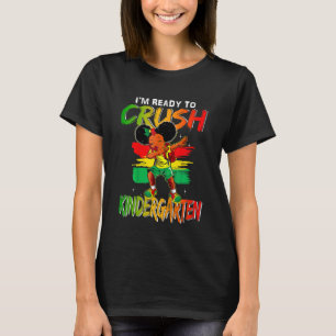 T-shirt Enfants Je suis prêt à écraser la maternelle Noir 