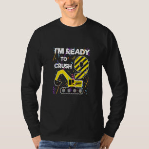 T-shirt Enfants Je suis prêt à écraser le Excavateur 9e an