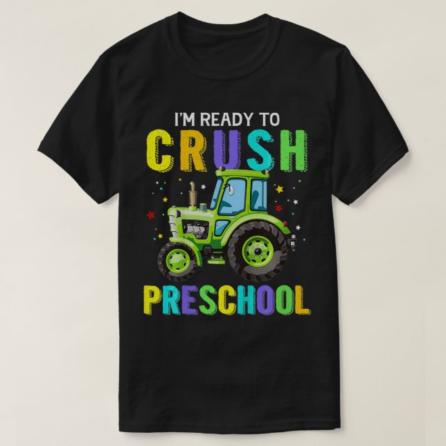 T-shirt Enfants Je suis prêt à écraser le tracteur d'entra (Design devant)