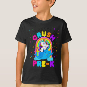 T-shirt Enfants Je suis prêt à écraser Pré K Unicorn Retou