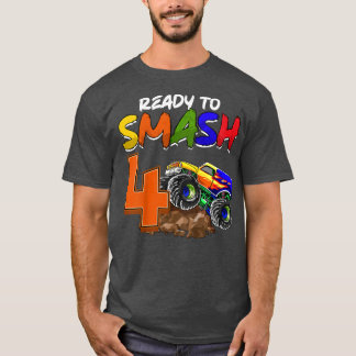 T-shirt Enfants Je suis prêt à mâcher Être 4 Monster Truck
