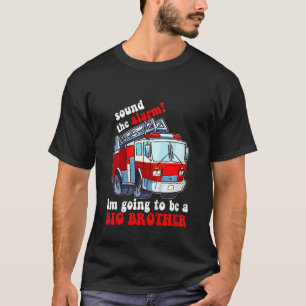 T-shirt Enfants Je vais être un Big Brother Firetruck Bébé