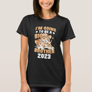 T-shirt Enfants Je vais être un grand frère 2023 Grossesse