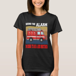 T-shirt Enfants Je vais être un grand frère Firetruck bébé