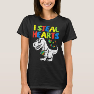 T-shirt Enfants Je Vole Coeurs Trex Dinosaure Tout-Petits 