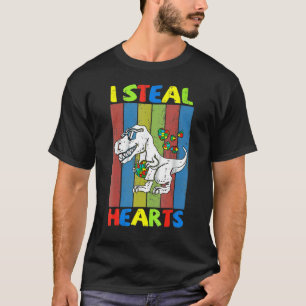 T-shirt Enfants Je Vole des Cœurs Trex Dinosaure Tout-Peti