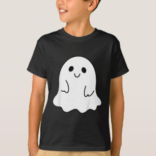 T-shirt Enfants Jeune Halloween Fantôme De Boo Avec Une Fi