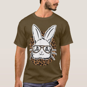 T-shirt Enfants Jote Bunny Visage Leopard Lunettes Funny B