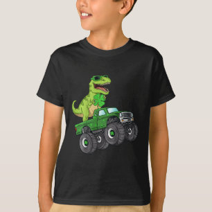 T-shirt Enfants Jour de la Saint Patrick T Rex équitation 