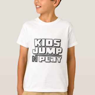 T-shirt Enfants Jump N Jouer typographie personnalisée t-s