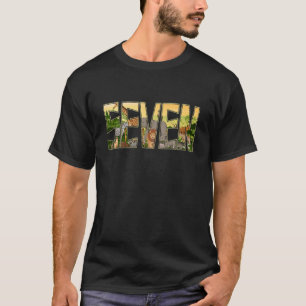 T-shirt Enfants Jungle Anniversaire Garçons Filles Zoo Ani