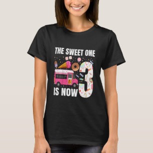 T-shirt Enfants Le sucré Un est maintenant 3 ans 3e annive