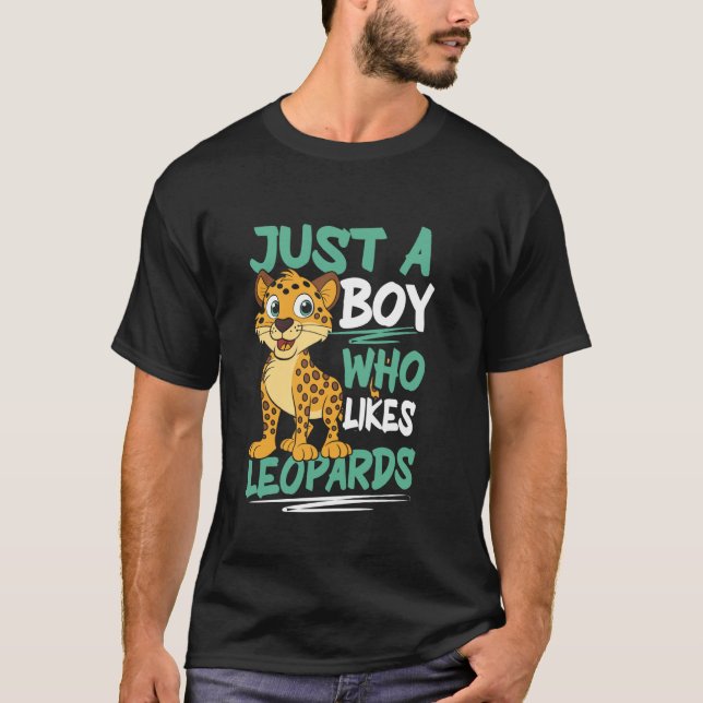 T-shirt Enfants Léopard Chat Sauvage (Devant)