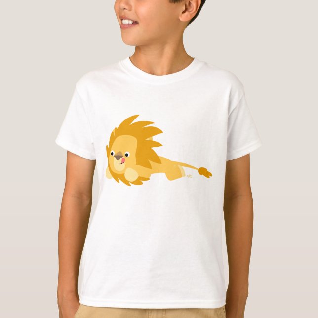 T-shirt Enfants Lion Bouncy Cute (Devant)