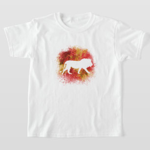 T-shirt Enfants Lion Rouge