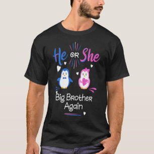 T-shirt Enfants Lui Ou Elle Big Brother Encore Penguin Gen