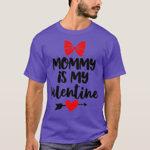 T-shirt Enfants Maman Est Mon Cadeau Saint Valentin Pour B