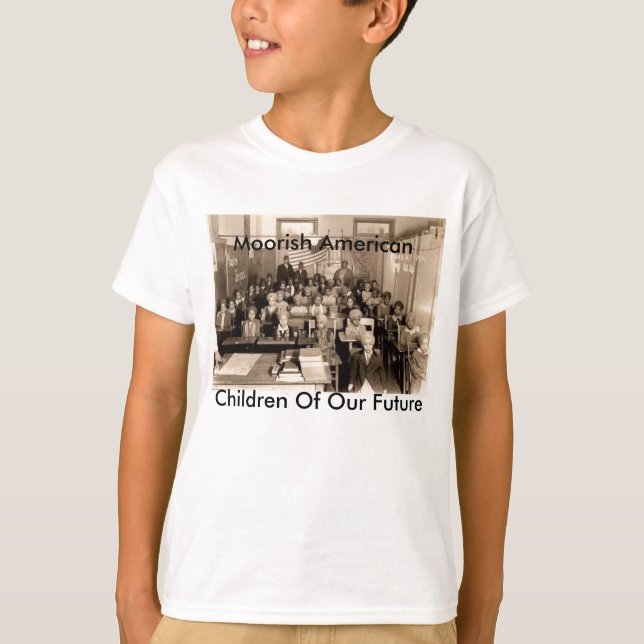 T-shirt enfants maures, Américain maure, enfants de… (Devant)