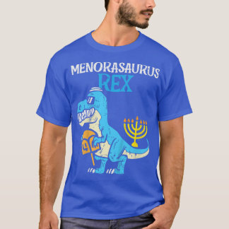 T-shirt Enfants Menorasaurus Re Jew Dino Tre Toddler Boys 