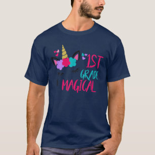 T-shirt Enfants mignonne Première Classe Unicorn Filles Ga