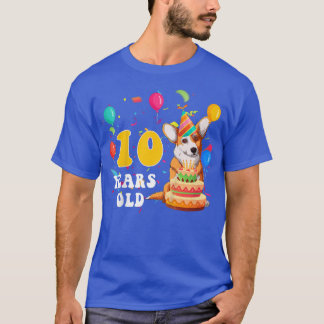 T-shirt Enfants mignons 10 ans Corgi Amoureux des chiens 1