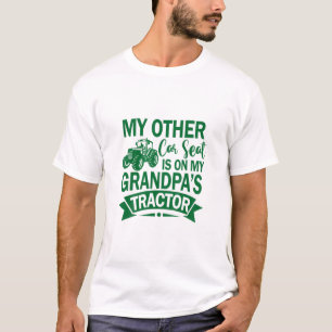 T-shirt Enfants Mon autre siège de voiture est sur le tra
