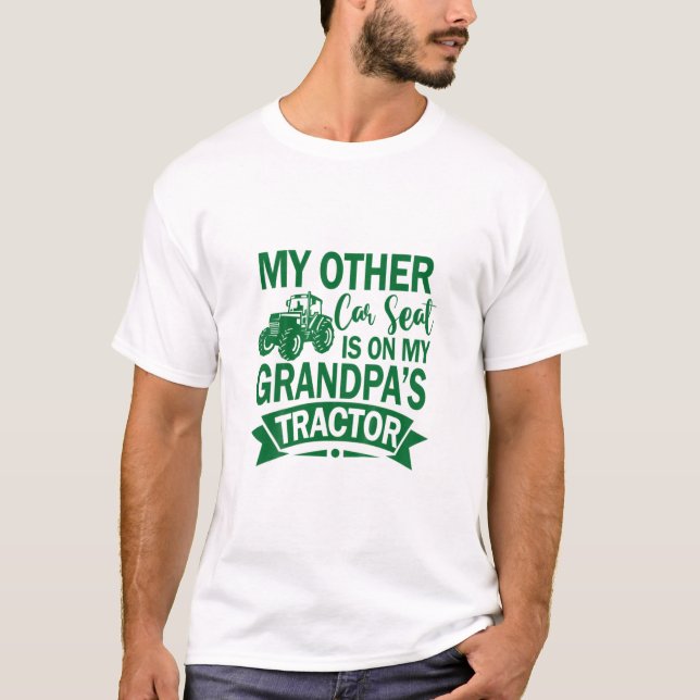 T-shirt Enfants Mon autre siège de voiture est sur le trac (Devant)