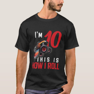 T-shirt Enfants Monster Camion 10e anniversaire C'est comm