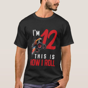 T-shirt Enfants Monster Camion 12ème Anniversaire Voici Co
