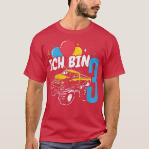 T-shirt Enfants Monster Camion Anniversaire Cadeau Ich bin
