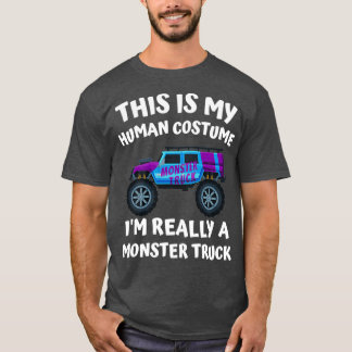 T-shirt Enfants Monster Camion Halloween Costume Toddler G