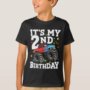 T-shirt Enfants Monster Camion Mon 2e anniversaire garçon 