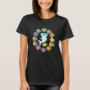 T-shirt Enfants Motif Petit Poisson Coloré Cute Hammerhead