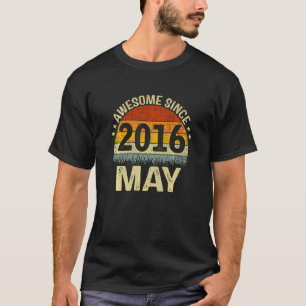T-shirt Enfants Nés En Mai 2016 Magnifique Depuis 6 Ans 6è