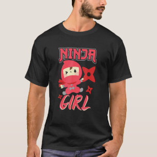 T-shirt Enfants ninjas karaté pour filles ninjas en format