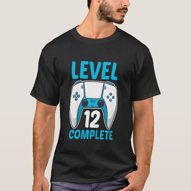 T-shirt Enfants Niveau 12 Complète 12 ans Joueurs 12e B (Devant)