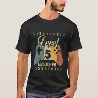 T-shirt Enfants Niveau 5 Croiseur déverrouillé Jeu graphiq