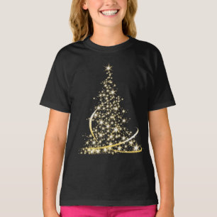 T-shirt Enfants Noël Arbre Parkling mignon Festif Vacances