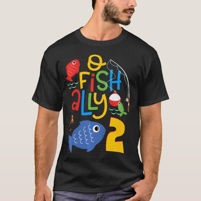 T-shirt Enfants O-Fish-Ally Deux Décorations Anniversaires (Devant)