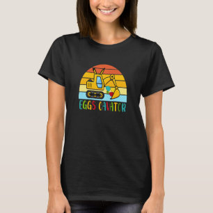 T-shirt Enfants OEufs Cavateur Lapin de Pâques Excavateur